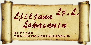 Ljiljana Lopašanin vizit kartica